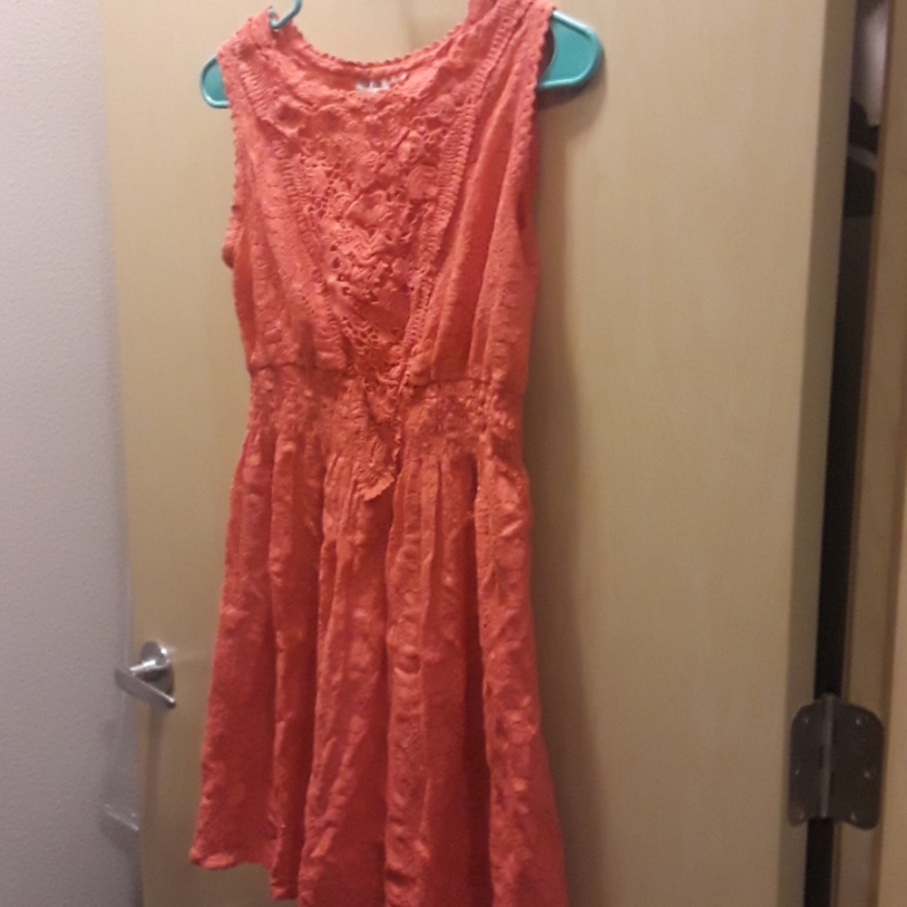 Dark pastel pink summer croquet dress